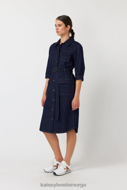 Kate Sylvester kvinner denim kjole BP6F129 klær indigo