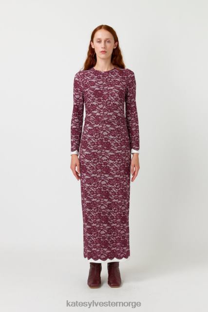 Kate Sylvester kvinner rosa maxi kjole BP6F83 klær plomme
