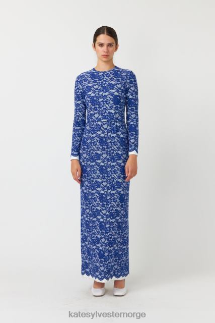 Kate Sylvester kvinner rosa maxi kjole BP6F90 klær marinen