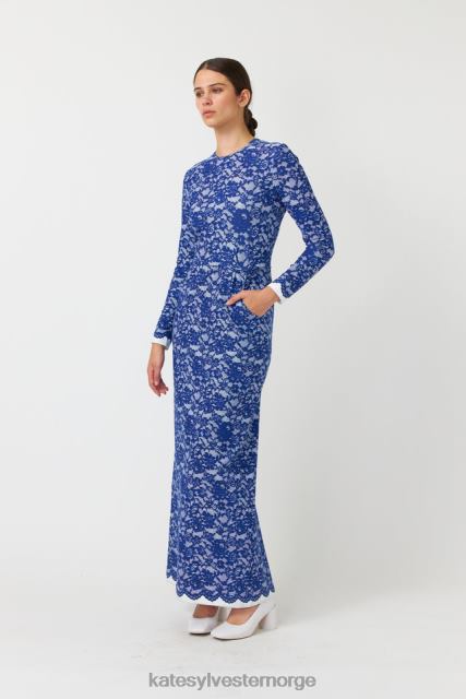 Kate Sylvester kvinner rosa maxi kjole BP6F90 klær marinen