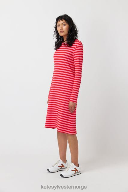 Kate Sylvester kvinner stripete kjole BP6F152 klær rosa stripe