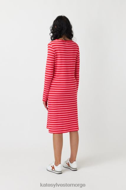 Kate Sylvester kvinner stripete kjole BP6F152 klær rosa stripe