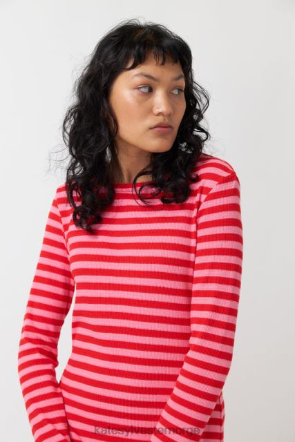 Kate Sylvester kvinner stripete kjole BP6F152 klær rosa stripe