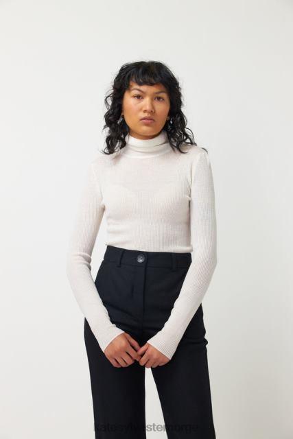 Kate Sylvester kvinner alice skinny rib BP6F24 klær elfenbein