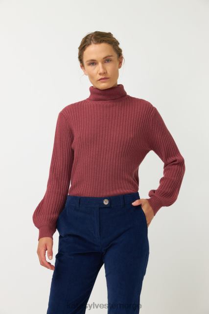 Kate Sylvester kvinner ribbet genser BP6F45 klær rose