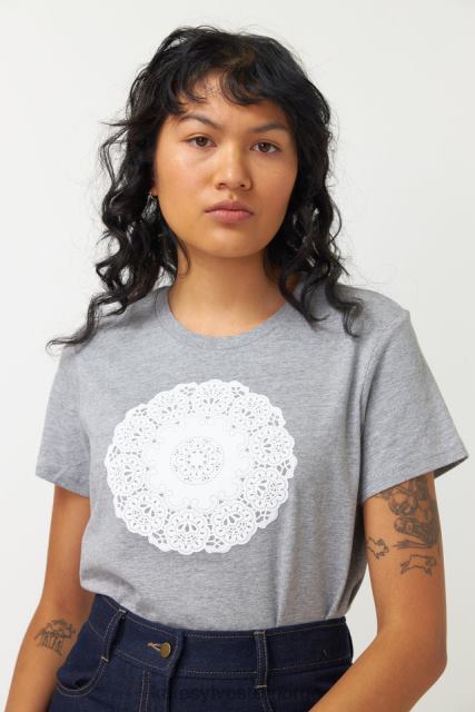 Kate Sylvester kvinner doily t-skjorte BP6F206 klær grå marle