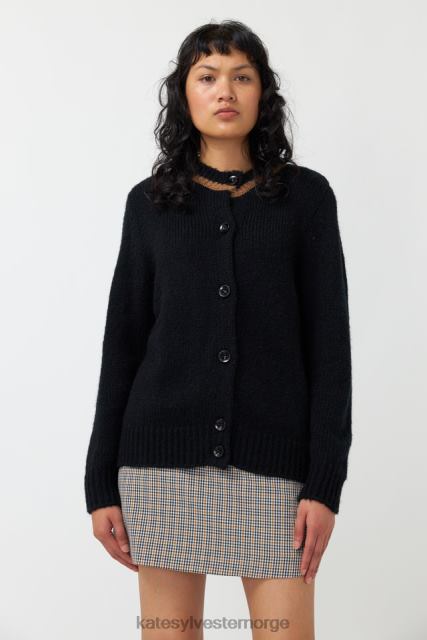 Kate Sylvester kvinner fluffy cardigan BP6F157 klær svart