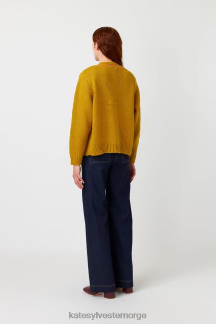 Kate Sylvester kvinner fluffy cardigan BP6F164 klær marmelade