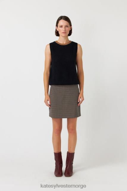Kate Sylvester kvinner fluffy vest BP6F158 klær svart