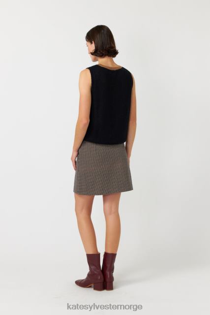 Kate Sylvester kvinner fluffy vest BP6F158 klær svart