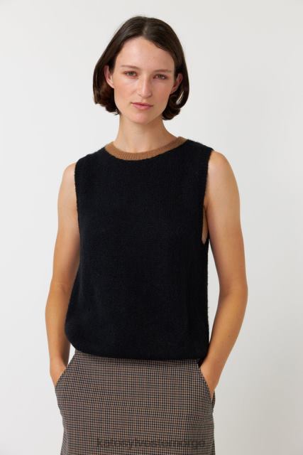 Kate Sylvester kvinner fluffy vest BP6F158 klær svart