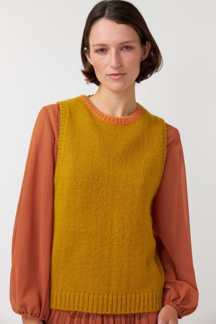 Kate Sylvester kvinner fluffy vest BP6F166 klær marmelade