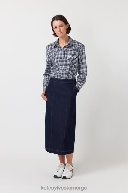 Kate Sylvester kvinner gingham skjorte BP6F226 klær blekk
