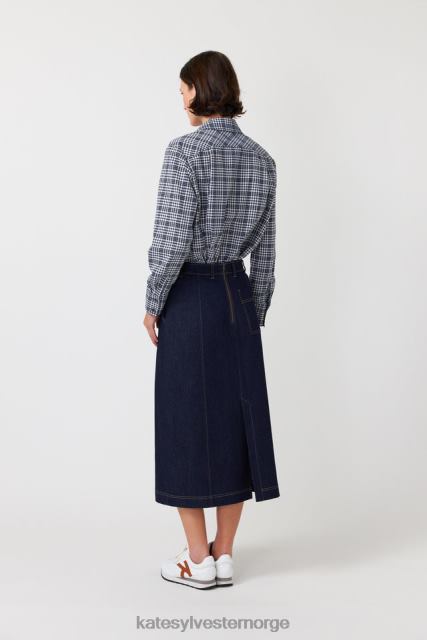 Kate Sylvester kvinner gingham skjorte BP6F226 klær blekk