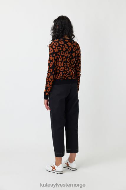 Kate Sylvester kvinner leopard cardigan BP6F193 klær tobakk
