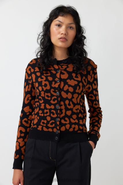 Kate Sylvester kvinner leopard cardigan BP6F193 klær tobakk