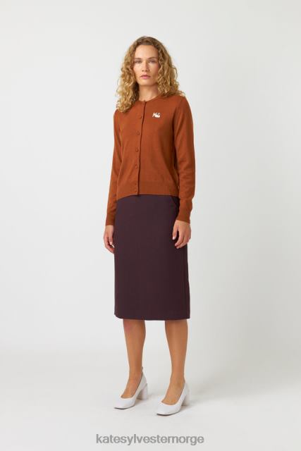 Kate Sylvester kvinner polly cardigan BP6F175 klær tobakk