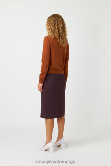 Kate Sylvester kvinner polly cardigan BP6F175 klær tobakk