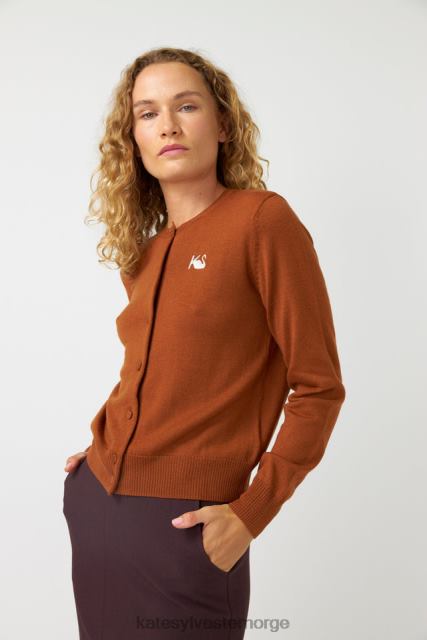 Kate Sylvester kvinner polly cardigan BP6F175 klær tobakk