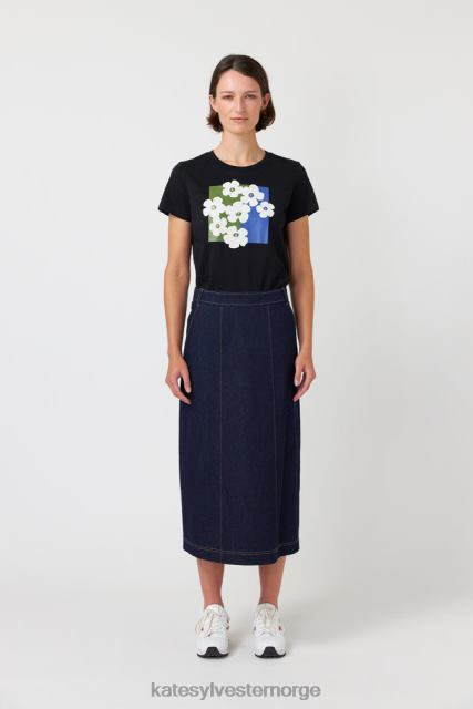 Kate Sylvester kvinner pop blomster t-skjorte BP6F225 klær svart