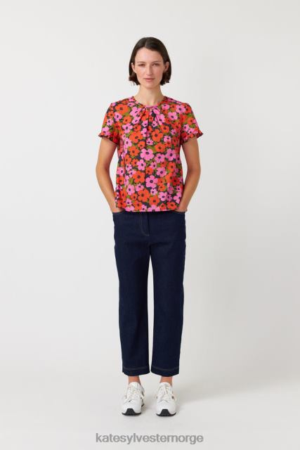 Kate Sylvester kvinner pop topp BP6F235 klær rosa oransje