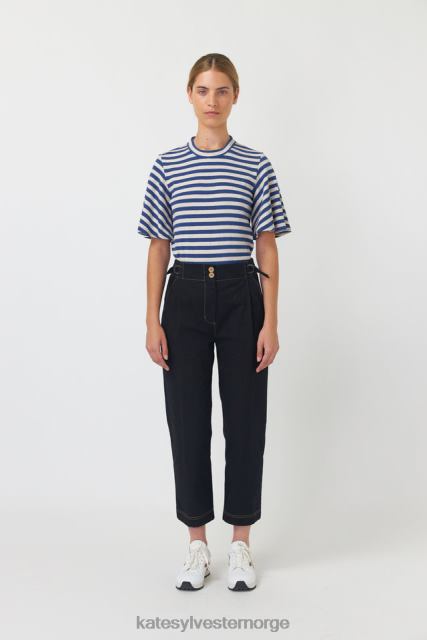 Kate Sylvester kvinner stripete topp BP6F198 klær blekkstripe
