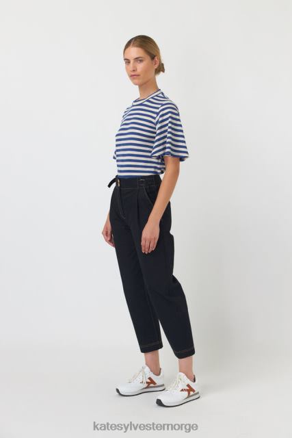 Kate Sylvester kvinner stripete topp BP6F198 klær blekkstripe