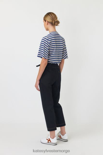 Kate Sylvester kvinner stripete topp BP6F198 klær blekkstripe