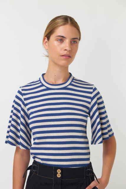 Kate Sylvester kvinner stripete topp BP6F198 klær blekkstripe