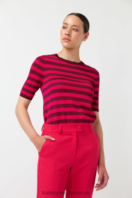 Kate Sylvester kvinner topp BP6F202 klær rosa stripe