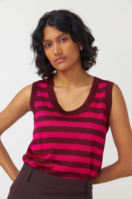 Kate Sylvester kvinner venetia tank BP6F203 klær rosa stripe