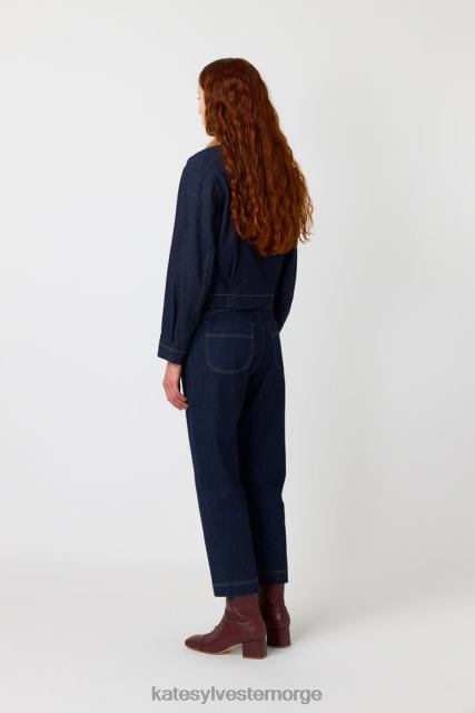 Kate Sylvester kvinner denim shearling jakke BP6F265 klær indigo