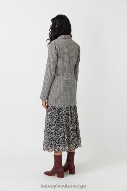 Kate Sylvester kvinner rutete blazer BP6F270 klær sandstein