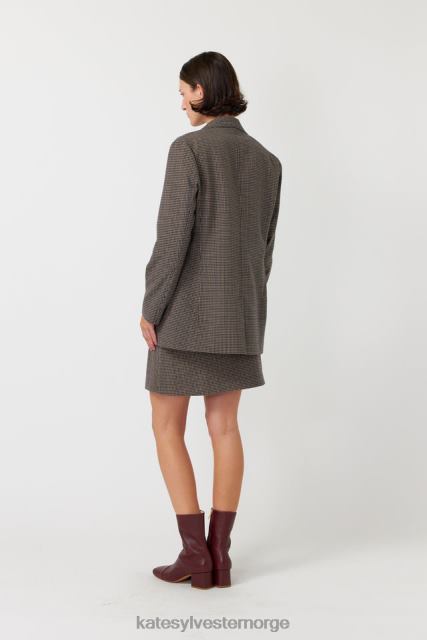 Kate Sylvester kvinner rutete blazer BP6F271 klær mokka