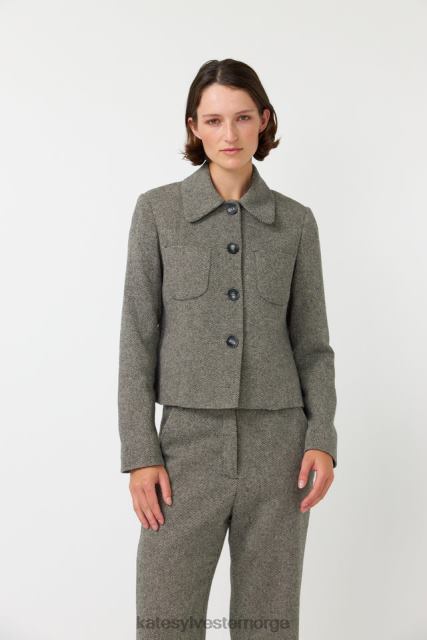 Kate Sylvester kvinner søsterjakke BP6F273 klær tweed
